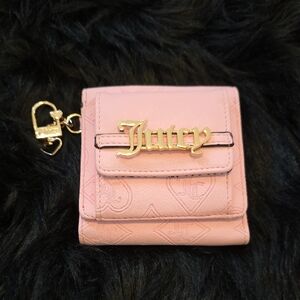 Juicy Couture Pink Wallet with Gold Logo
